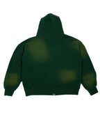 DECONSTRUCTED ZIP UP HOODIE “GREEN”
