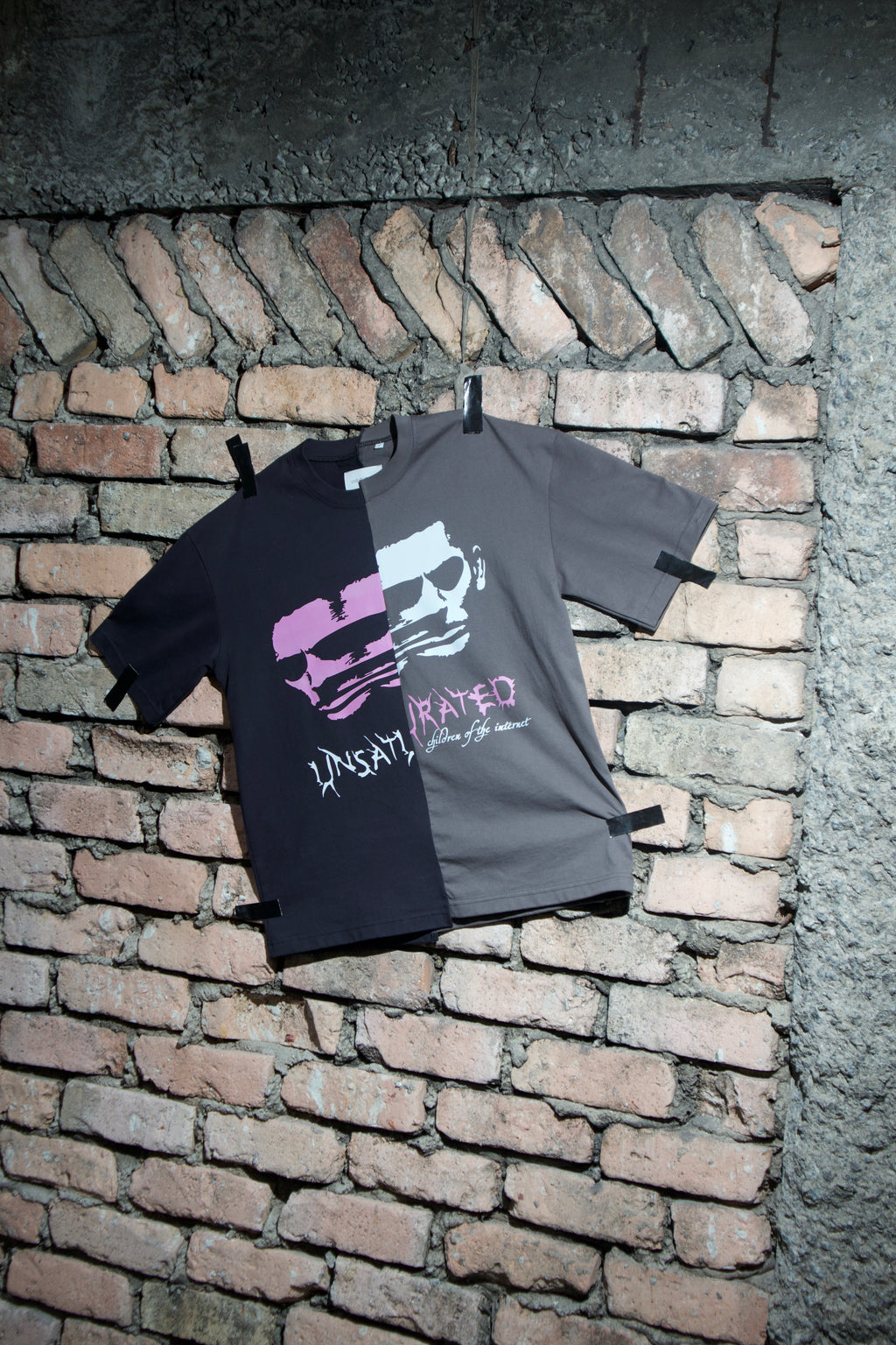 “TWO FACED” SPLIT TEE